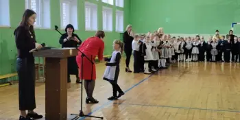 Линейка, посвящённая окончанию 2 четверти
